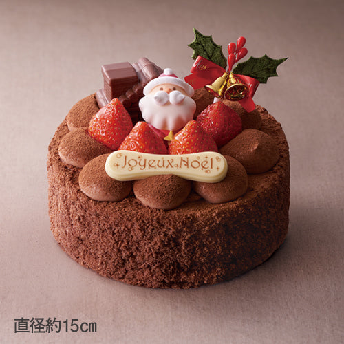 とろける生チョコのクリスマスケーキ