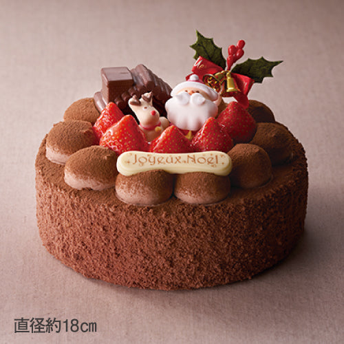 とろける生チョコのクリスマスケーキ