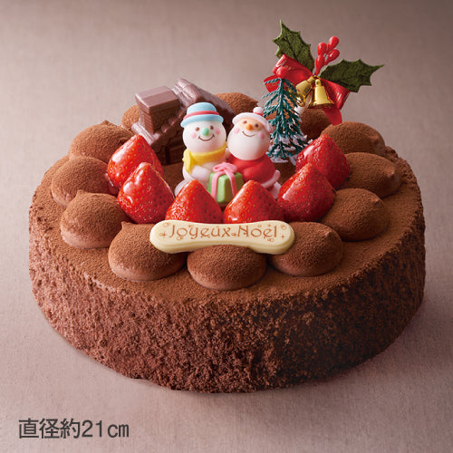 とろける生チョコのクリスマスケーキ