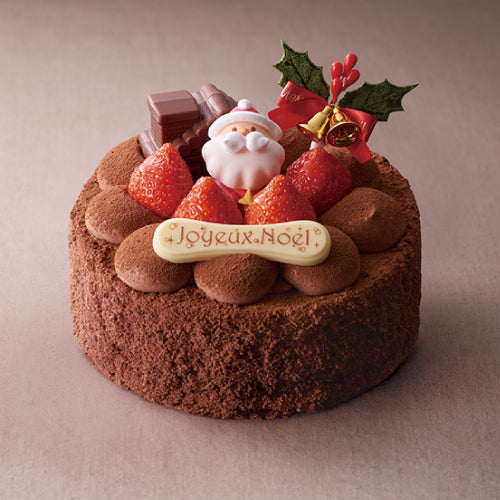 とろける生チョコのクリスマスケーキ