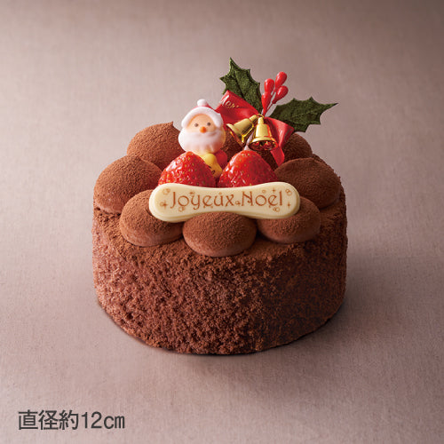 とろける生チョコのクリスマスケーキ