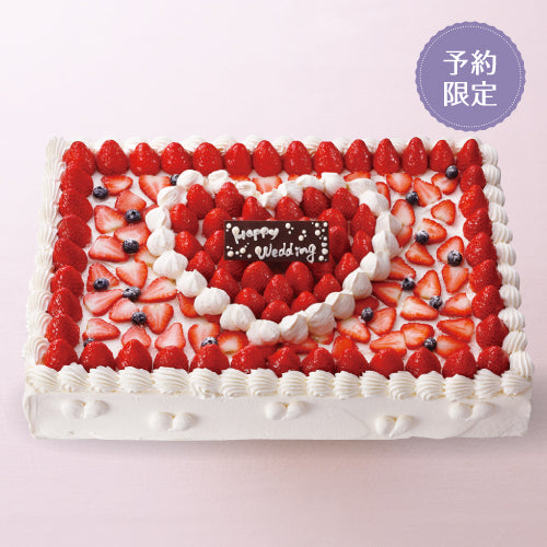 角型デコレーション＜いちご＞